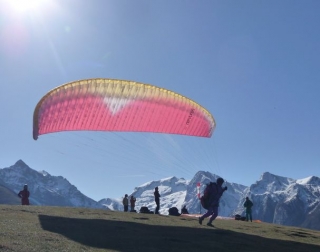 Despegue en la cerro 